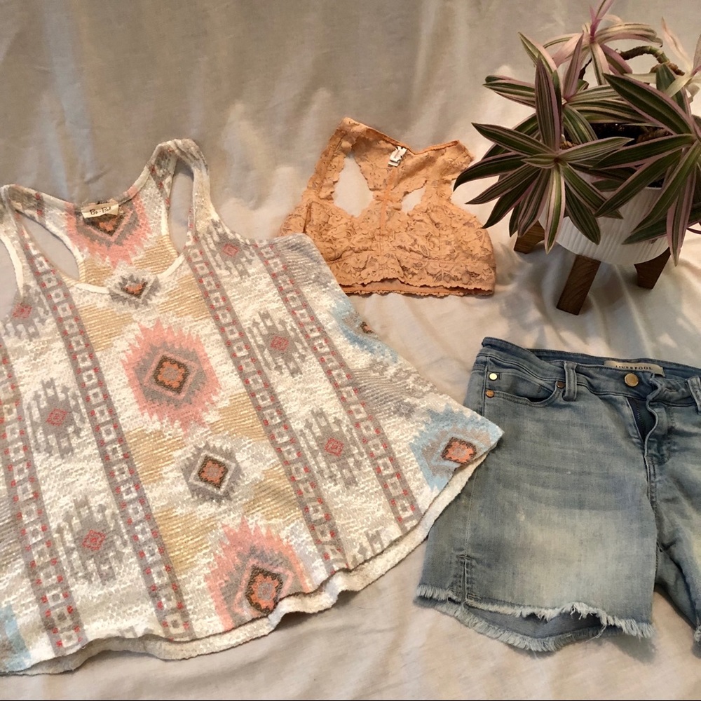 Southwest style racer back tank